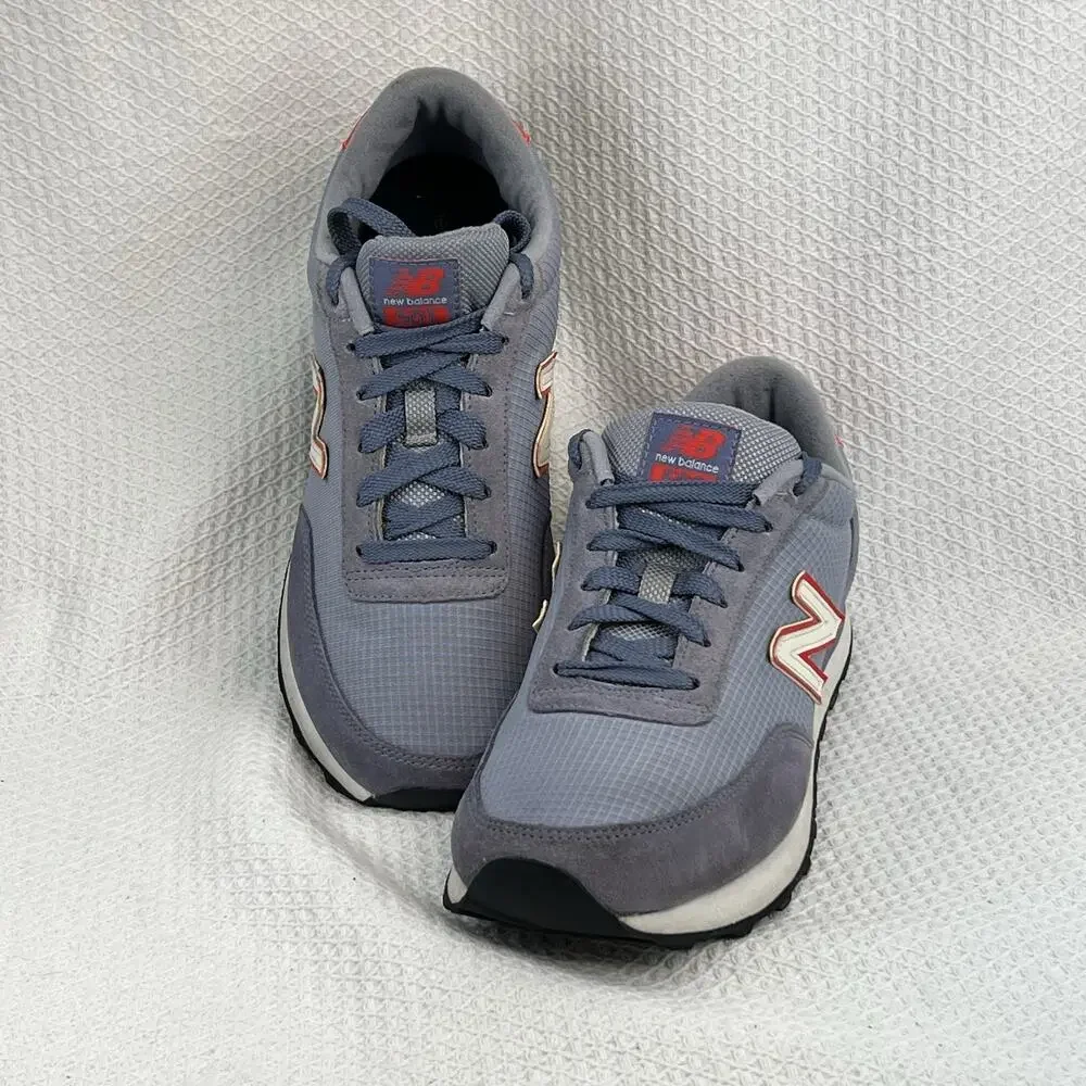 New Balance 501 WL501SRB Gray Red Sneakers Women’s Size 9 EU 40 Running